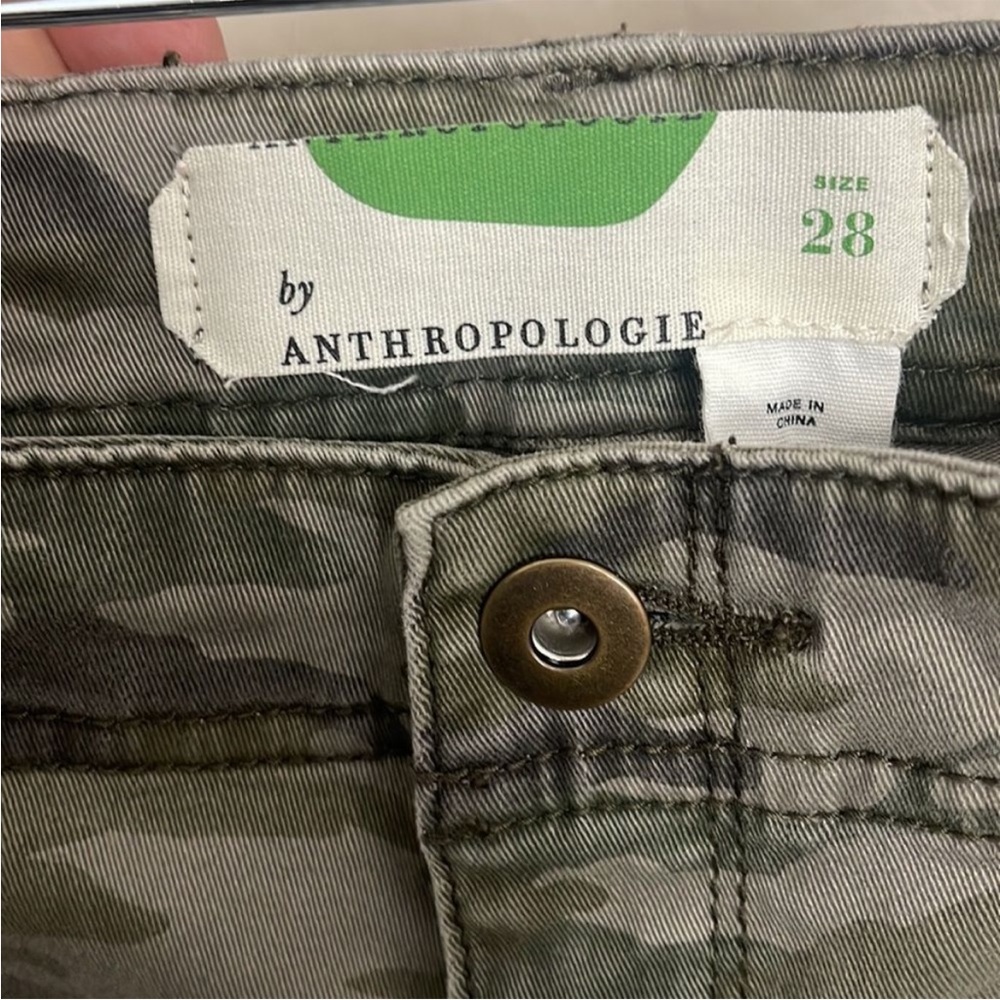 Anthropologie Camo Crop Flare - Picture 6 of 7